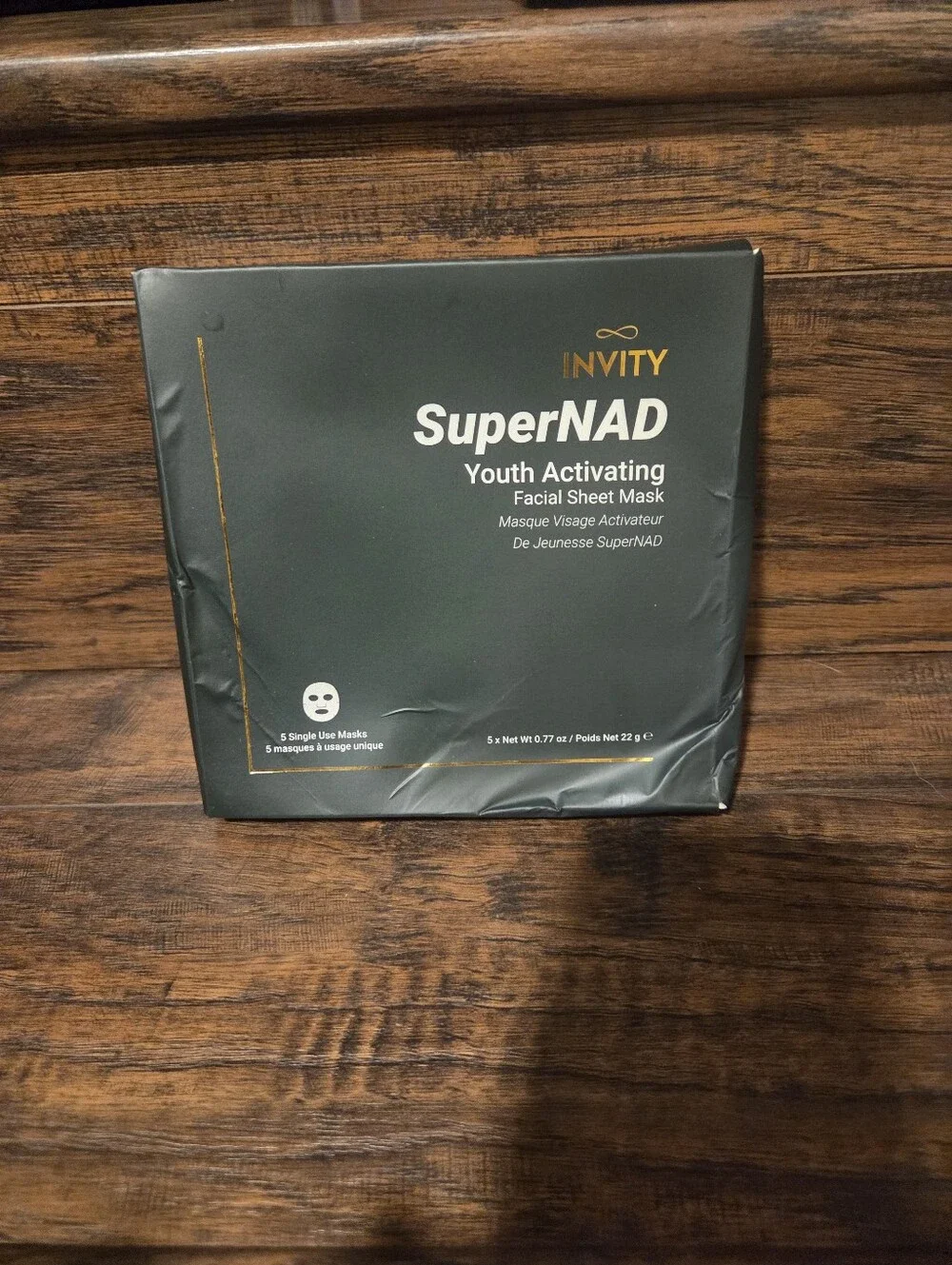 5 Invity SuperNAD Youth Activating Facial Sheet Mask